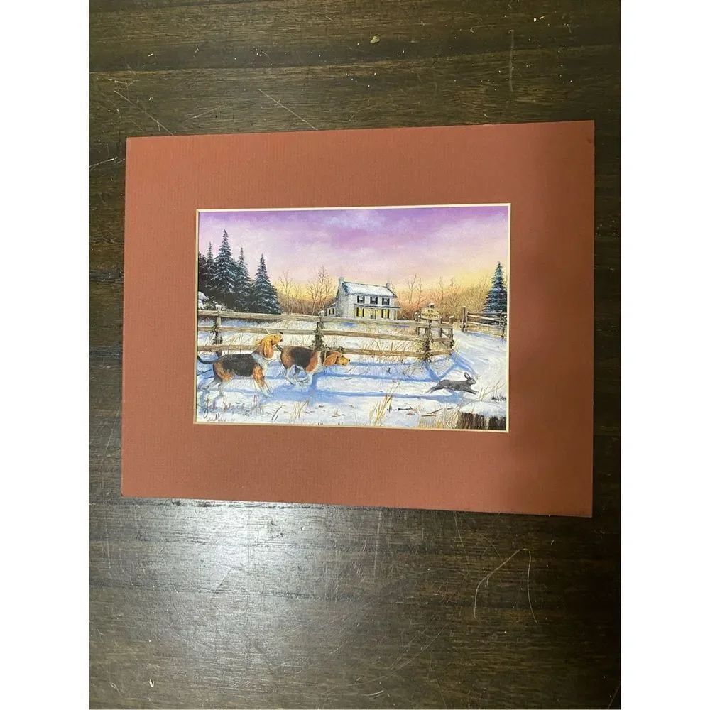Signed art by John ward